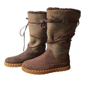 Muk Luks Flexi New York Women's Size 10 Brown Suede Whip Stitched Uppers